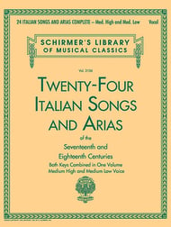 24 Italian Songs and Arias Vocal Solo & Collections sheet music cover